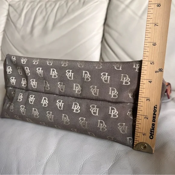 DOONEY AND BOURKE Monogram DB Canvas Shoulder Handbag Purse Bag - Picture 5 of 15